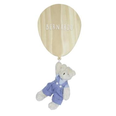 Imagem de Porta Maternidade Bexiga com Ursinho Quarto Bebê Infantil Menino - Pot