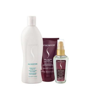 Imagem de Kit Senscience Silk Moisture Intensif Shampoo Máscara Sérum (3 produto