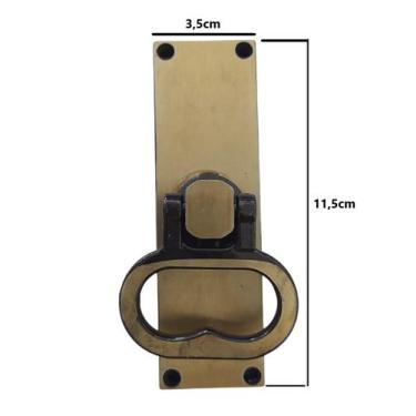 Imagem de Fechadura Cremona para Janela De Abrir Colonial Lisa Bronze - GÊNESIS 