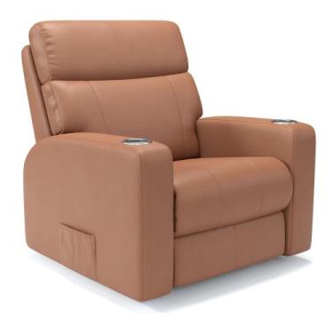 Imagem de Poltrona do Papai Reclinável Elétrica Em Couro Bovino - Modelo Eames D