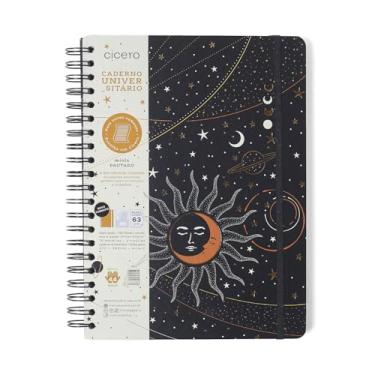 Imagem de Caderno Espiral Astral Pautado 20X28 Eclipse Preto 160 Fls, Cicero