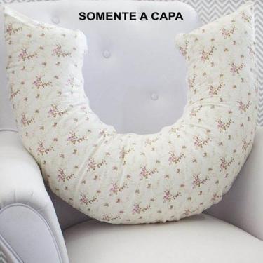 Imagem de Capa para Almofada Amamentação - Laura Baby, Floral Rosa