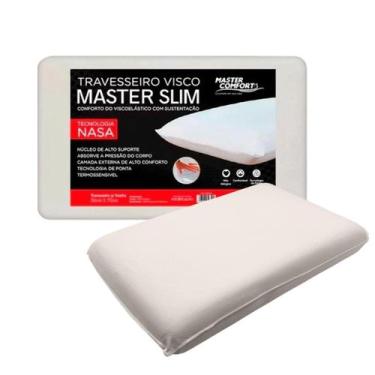 Imagem de Travesseiro Nasa Viscoelástico Master Slim Macio Toque Suave Antialérg