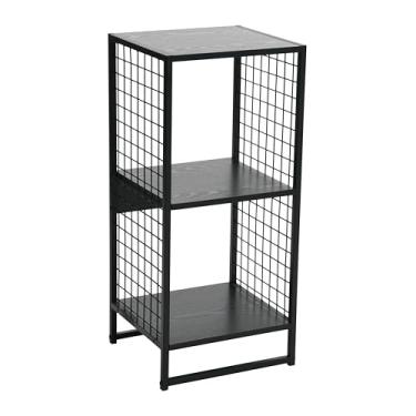 Imagem de Prateleiras de parede em cubo com 2 cubos, carvalho preto