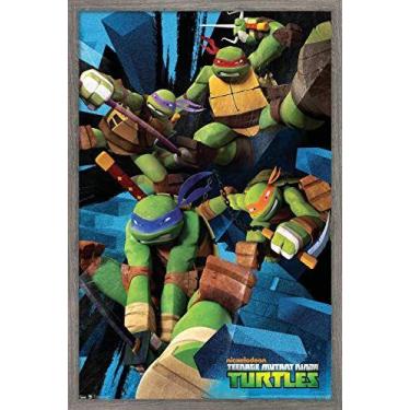 Imagem de Pôster emoldurado Trends International Nickelodeon TMNT