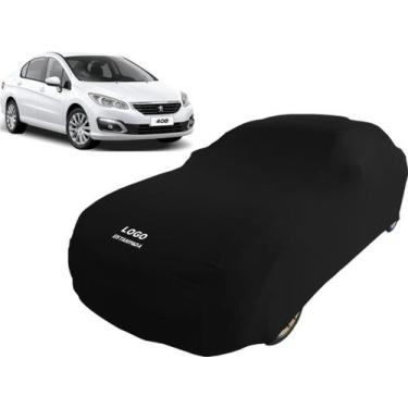 Imagem de Capa Pra Cobrir Carro Peugeot 408 Griffe Tecido Helanca - Mz, Preta