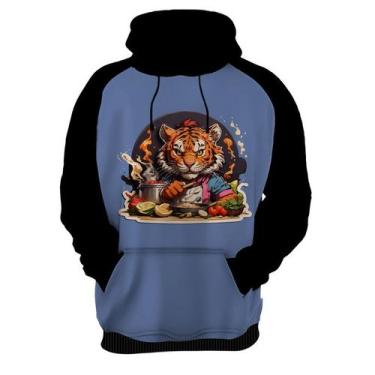 Imagem de Moletom Casaco Blusa Chefe Tigre Cozinheiro Cozinha HD 1 - Enjoy Shop,