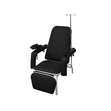 Imagem de Poltrona Hospitalar Para Coleta e Hemodiálise Com Suporte de Soro Stan