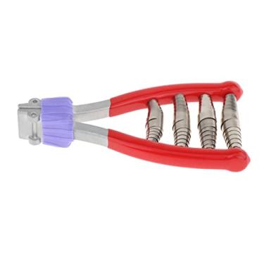 Imagem de rockible Braçadeira de para máquina de encordoamento de metal, ferramenta para iniciantes de tênis, vermelho de cabeça larga, equipamento para