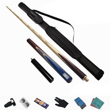 Imagem de Taco de sinuca, bastão de taco de sinuca de 147 cm, bastão de sinuca, taco de bilhar de madeira de cera branca do norte, taco de sinuca profissional para esportes de mesa de sinuca, 18 ~ 595 g (taco