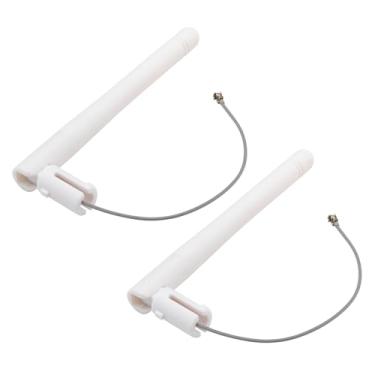 Imagem de Kaunosta Antena WiFi 2.4G 3dbi IPX IPEX com cabo de 10 cm (pacote com 2) para roteador sem fio WiFi, laptop, módulo Bluetooth SIM900 SIM800L SIM908 SIM800C PCIE adaptador de placa de rede PCIE