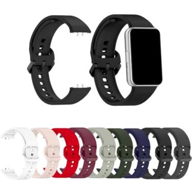 Imagem de Pulseira Fecho Silicone Para Samsung Galaxy Fit 3 Sm-r390 DM ACESSÓRIOS (VERMELHO)
