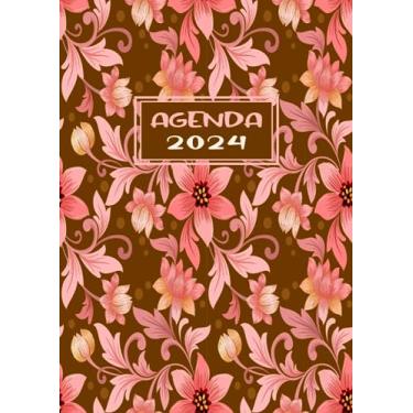 Imagem de Agenda Journalier 2024: Restez Organisé du 1er janvier 2024 au 31 décembre 2024 | Pages de Contacts, Emplois du Temps, Journal de Mots de Passe, Jours Fériés, Anniversaires et Bien Plus Encore !