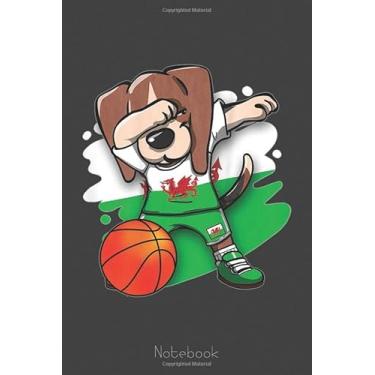 Imagem de Dabbing Beagle Dog Wales Welsh Basketball Fans Sport Notebook: A blank lined basketball notebook 6x9 in 110 Pages that makes a fun basketball gift for ... women's basketball, team basketball gifts