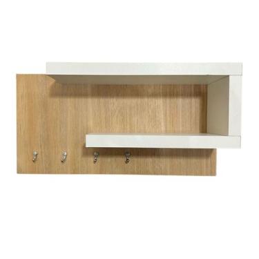 Imagem de Porta Chaves Decorativo organizador com prateleira MDF 15MM - Cia Lase