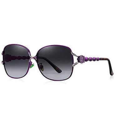 Imagem de Óculos de Sol Feminino BARCUR Estilo Borboleta design Luxuoso Polariza