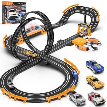 Imagem de Conjunto de Pista de Corrida Kmuxilal com 4 Carros - Para Meninos de 6