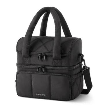 Imagem de Lancheira Térmica BAGSMART de Dois Andares - Preta