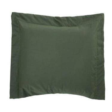 Imagem de Porta Travesseiro 150 fios Bell Musgo Vilela Enxovais 1 peça, Verde
