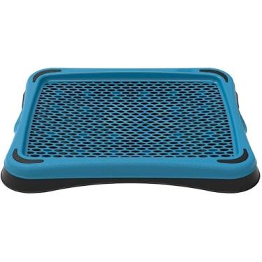 Imagem de Suporte Ergonômico para Notebook, Base Ventilada com Malha, Branco e Preto (AZUL ECO)