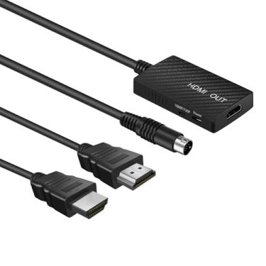 Imagem de TNP para cabo conversor HDMI Sega Genesis cabo de ligação compatível com Sega CD, CDX, 32X, Nomad, Mega Drive 2, console original do sistema mestre para TVs HD, monitores e projetores