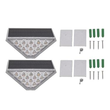 Imagem de Luz solar para escada GRCFUMO, luz solar à prova d'água para degraus, decoração solar de luzes externas, decoração com luz solar para escada para terraço externo