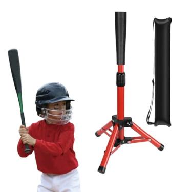 Imagem de Hikeen Camiseta de beisebol infantil com altura ajustável (vermelha)