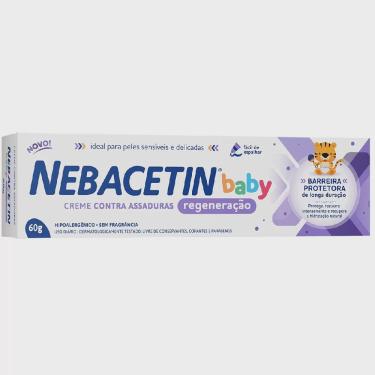 Imagem de Creme contra assaduras regeneração nebacetin baby 60G