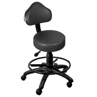 Imagem de Cadeira Mocho Preto Com Aro - ultra Móveis