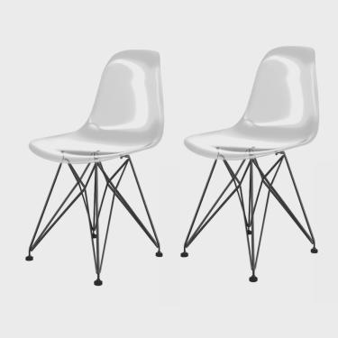 Imagem de Conjunto com 2 Cadeiras para Sala de Jantar Eames Pc Eiffel