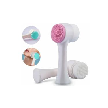 Imagem de Escovas de Limpeza Facial Massageadora Manual 2 Funções