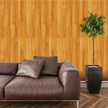 Imagem de Papel De Parede Adesivo Ripado Madeira Lavável Cozinha  3 metros