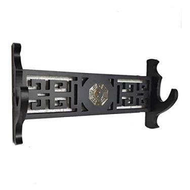 Imagem de Suporte de espada prateleira de exibição de espadas, suporte para espadas, suporte para katana, suporte para espadas de samurais, prateleira de exibição de montagem na parede, suporte para espadas