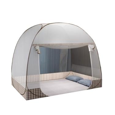 Imagem de Tenda de Mosquiteiro Dobrável de Poliéster Tenda Mosquiteira Dobrável com Fundo de Rede Cortinas para Barraca de Rede Mosquiteira