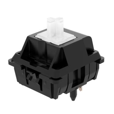 Imagem de DUROCK Interruptores lineares de piano POM, interruptor de teclado de 63,5 g, som mais profundo, desempenho super suave, interruptores de teclado mecânico de 5 pinos (piano POM 63,5 g lubrificado, 70