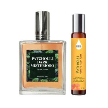 Imagem de Perfume Patchouli Misterioso Masculino 50Ml + Óleo Essencial - Essênci