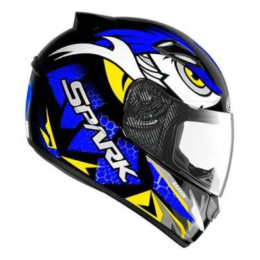 Imagem de Capacete ebf spark dragon pto c/azul 58