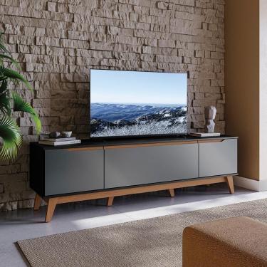 Imagem de Rack Kappesberg 3 Portas Preto Fosco-chumbo 180cm