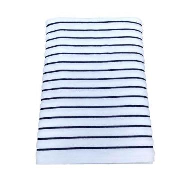Imagem de Toalha De Banho Gigante Cancun - Teka Branco / Marinho