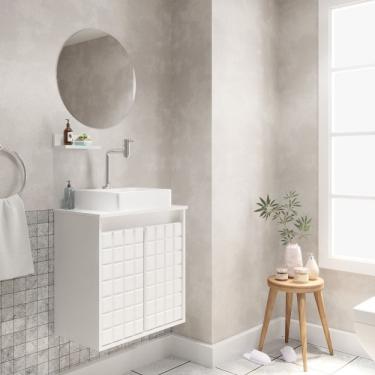 Imagem de Kit Gabinete E Espelho Carol Darabas Agardi Branco