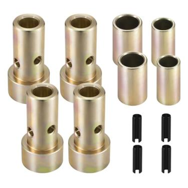 Imagem de CZC AUTO 2 pares de kit de buchas adaptador de engate rápido Cat 1, adequado para tratores de engate de 3 pontos de categoria 1, substitui TK95029