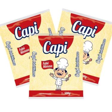 Imagem de Kit Com 3 Fubá Mimoso Capi Capivariana 500g Cada