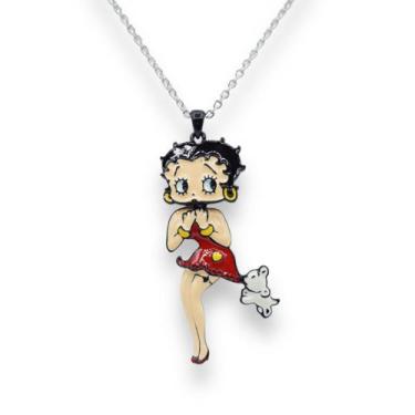 Imagem de Colar Betty Boop Cachorrinho BB0305, Vermelho