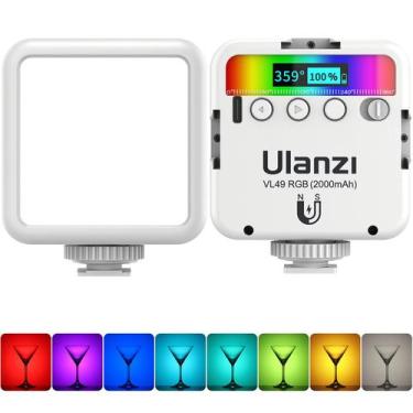 Imagem de Luzes de vídeo ULANZI VL49 RGB LED branco com 3 Cold Shoe 2000mAh