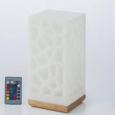 Imagem de Luminária Tower Shape com RGB e Base em Madeira