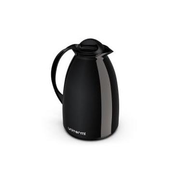 Imagem de Garrafa Térmica para Café e Chá, 650ml, Preta, 8h Conservação Térmica, 21,5cm Altura