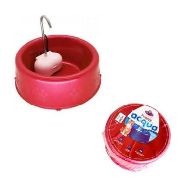Imagem de Fonte de água para cães e gatos acqua fonte pet injet, Rosa