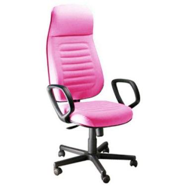 Imagem de Cadeira Presidente Com Espaldar Alto Linha Blenda Rosa - DESIGN OFFICE