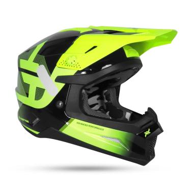 Imagem de Capacete Mattos Racing Echoes Preto/Flúor Trilha Enduro Motocross