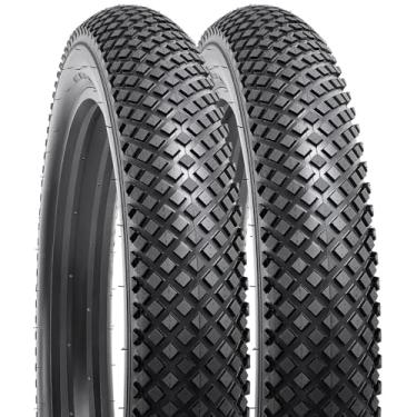 Imagem de YUNSCM 2 peças 66.0 cm All Terrain E-Bike Fat Pneus 26 x 4,80/110-559 compatível com todos os terrenos 26 x 4,50 26 x 4,6 26 x 4,80 26 x 5,0 pneus de bicicleta (Y-1297)